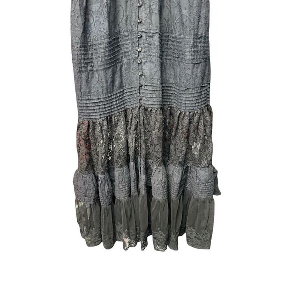 Antica Sartoria BlackโLace Maxi Dress โ Boho Chic Elegance Floral one size - Picture 10 of 16